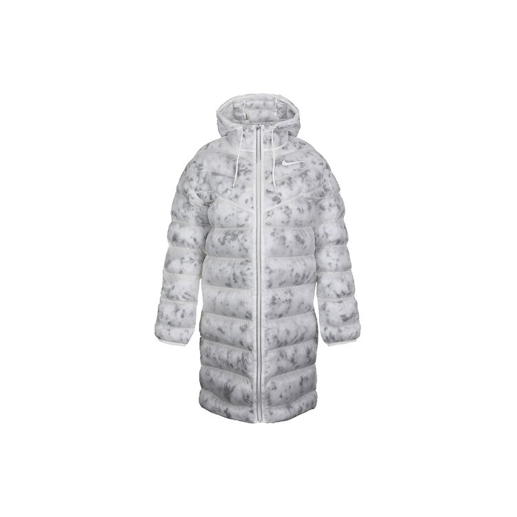 Nike Спортивная куртка с капюшоном и синтетическим наполнителем, женская, горно-белая CZ1910-121